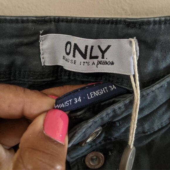 Only & Sons Onilise Jeans Men's Size 34 Gray Antifit Skinny Stretch Denim NWT - Picture 5 of 14